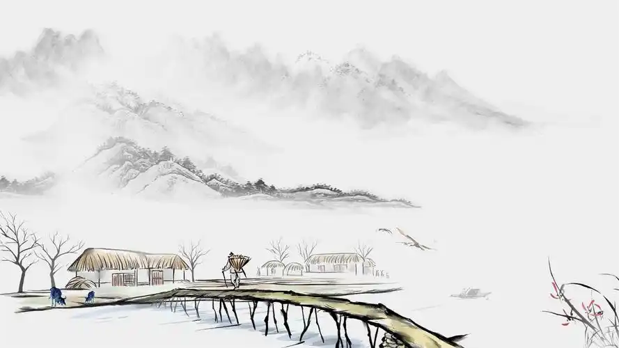 古风淡雅背景图片