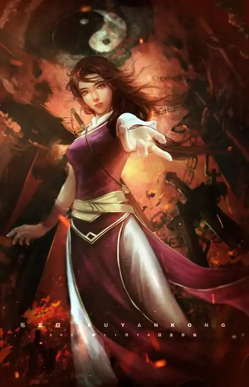 布言空人物原画系列.仙剑奇侠传 林月如,.