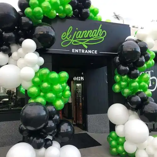 酒吧开业|酷炫风门头气球布置设计