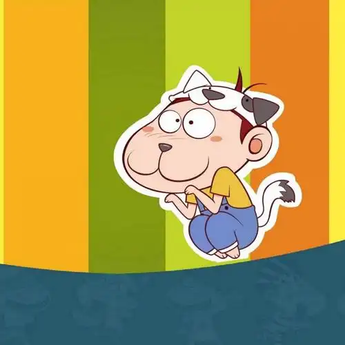 调皮捣蛋阿u可爱卡通