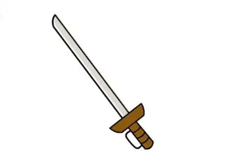 简笔画大宝剑