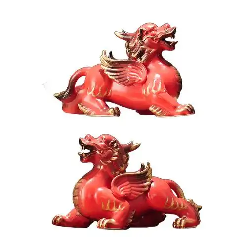 招财进宝貔貅摆件一对客厅酒柜装饰办公室开业礼品摆件
