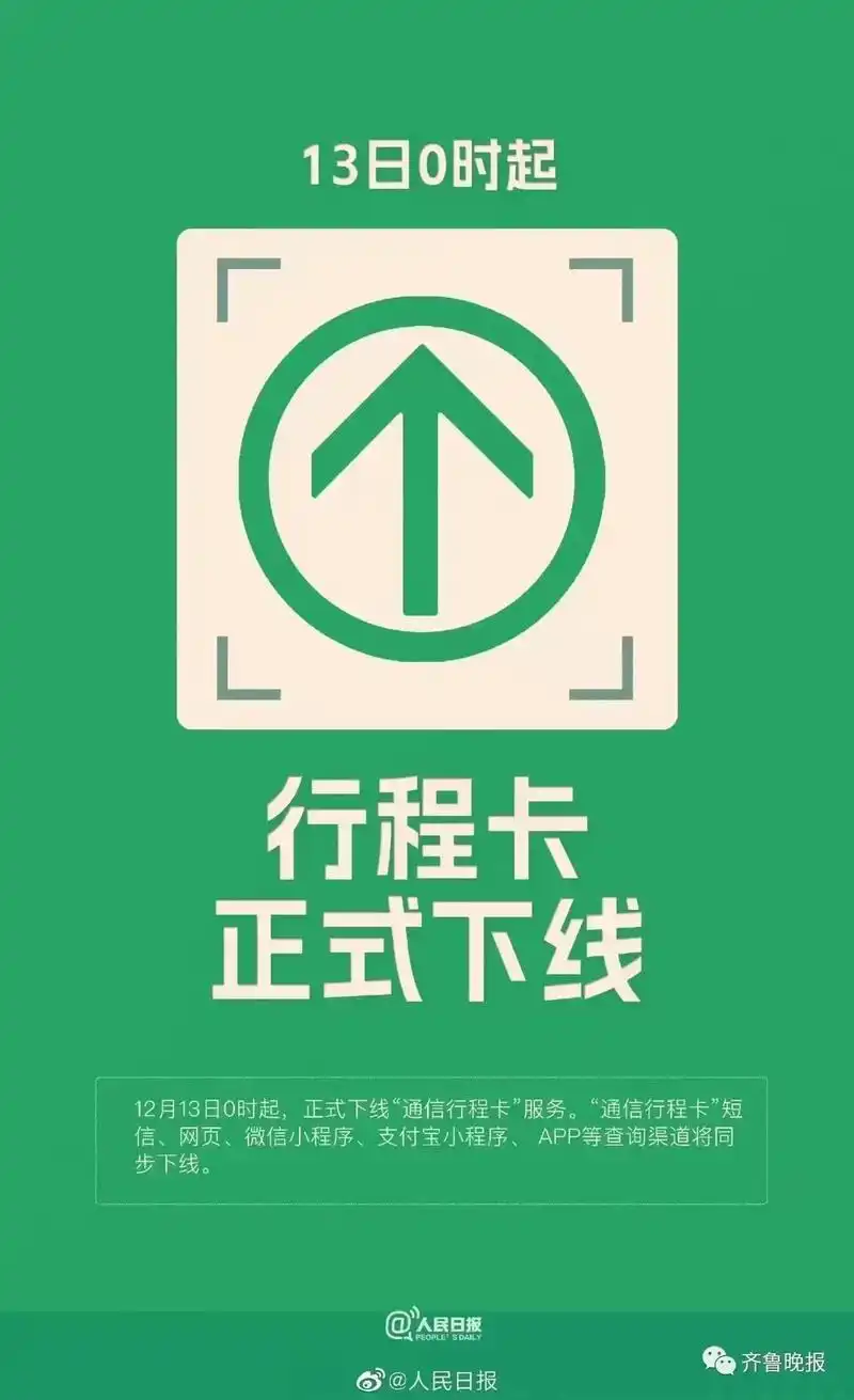中国广电 请收下绿色行程卡 12月13日0时起,正式下线"通 - 抖音