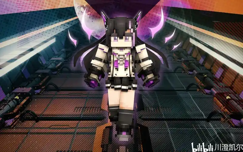 mc x 音游皮肤渲染图附件.