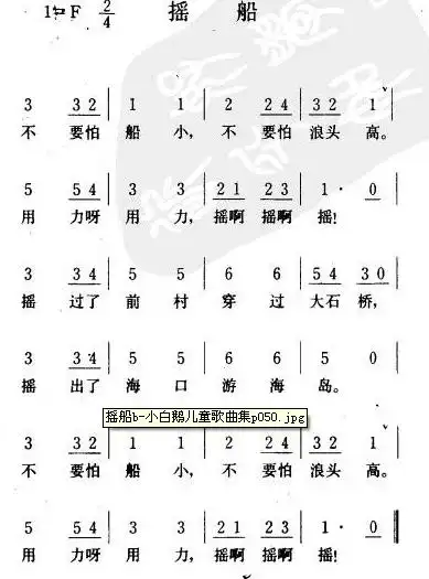 有一首儿歌,我记得歌词是,不要怕船小,不要怕浪头高,,,,是什么名字