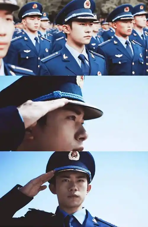 军姿挺拔的易烊千玺绝美生图走一波,好正!_军装