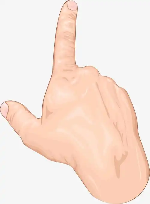 卡通手指姿势图