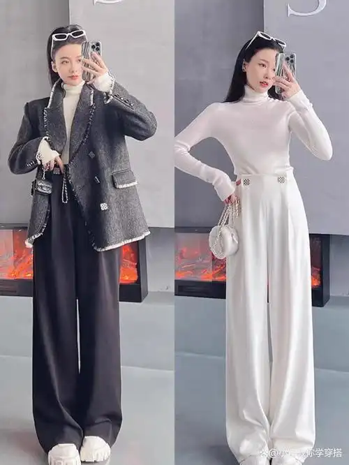 穿衣搭配--春季女生阔腿裤穿搭有哪些技巧?