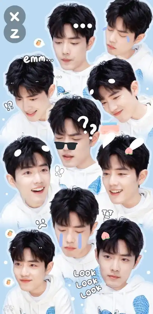 超爱这种拼接壁纸00#和肖战点亮微博之夜