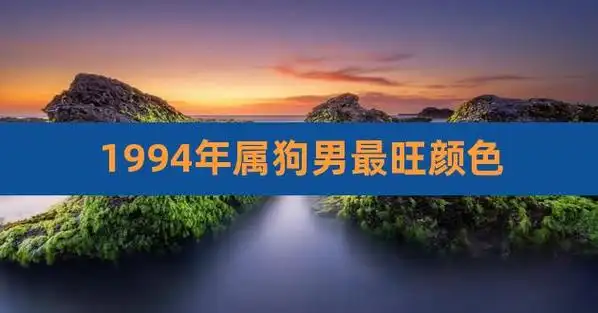 1994年属狗男最旺颜色