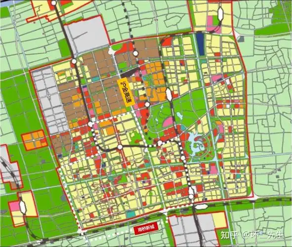 与新版奉贤新城范围对比,版图只有三分之一.