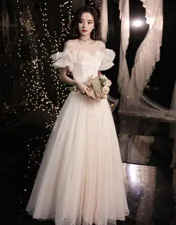 宴会晚礼服裙女平时可穿气质年会礼服女小个子宴会晚礼服裙女新款高端