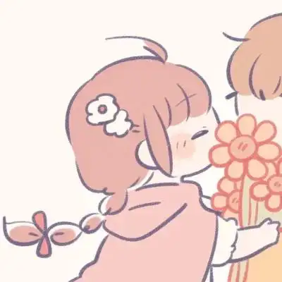 卡通爱人呆萌可人头像,情侣头像图片-回车桌面