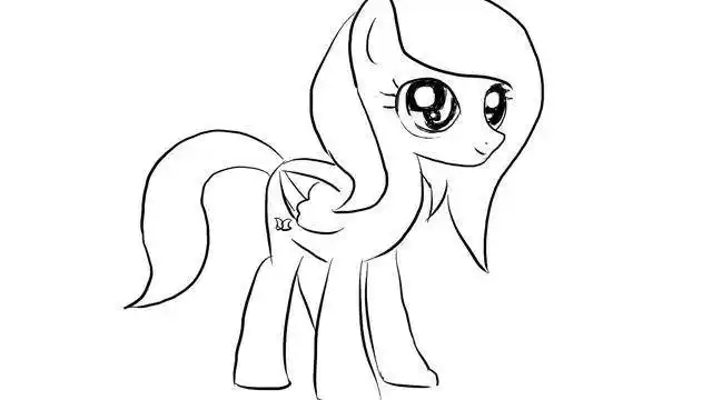 小马简笔画 小马简笔画图片