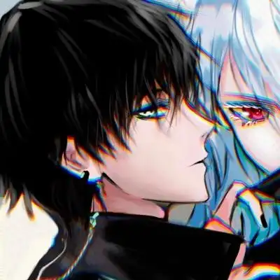 高清霸气黑暗冷酷动漫情侣头像一对