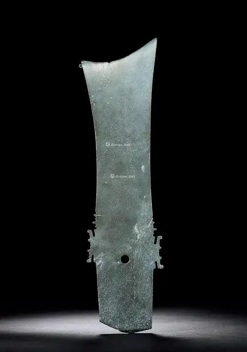 【商代 墨玉牙璋】拍卖品_图片_价格_鉴赏_玉石器其它_雅昌艺术品拍卖