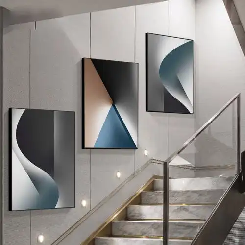 楼梯装饰画抽象创意艺术过道转角客厅墙壁壁画现代装饰画