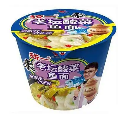 统一100老坛酸菜鱼面85g袋面热量