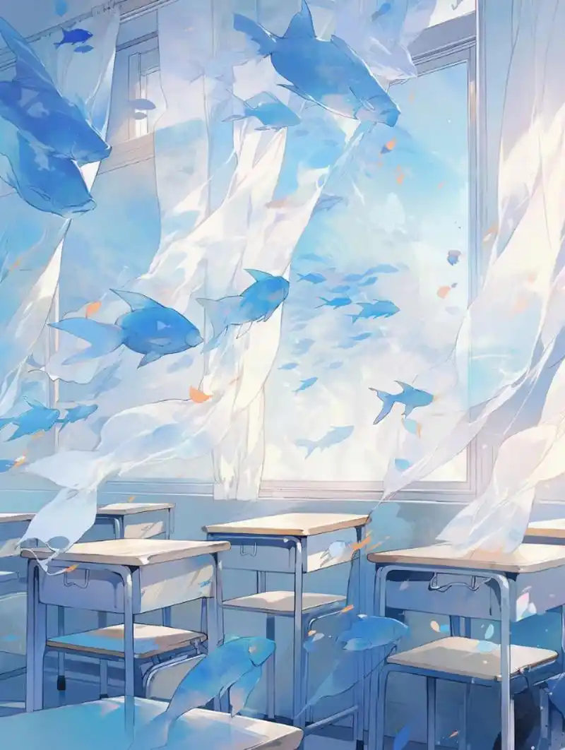 喜欢哪个色系的教室呢 #二次元# #ai共创计划# #ai绘画