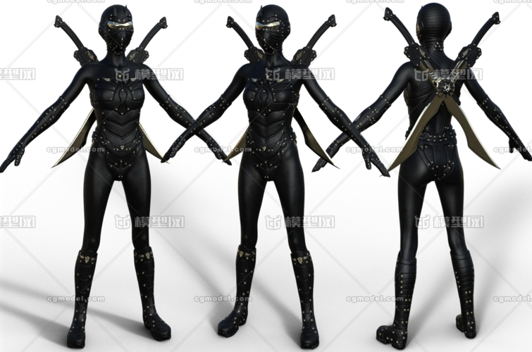 蒙面 黑衣人 忍者刺客 夜行衣 古代人物 古装人物 日本人 东瀛