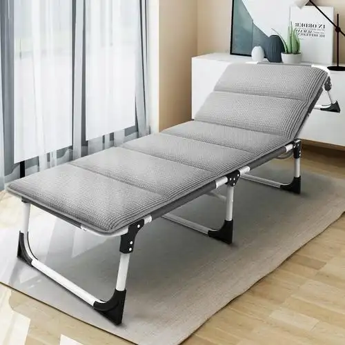 多功能家用折叠床单人办公室简易三折床行军陪护成人午休睡躺椅隐形