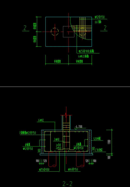 桩承台配筋样式选择和布置
