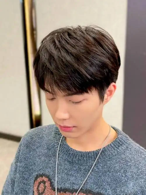 男生纹理烫发型_小红书