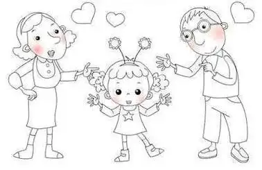 一家三口人物简笔画,一家三口人物的简笔画画法首页一家人图片简笔画