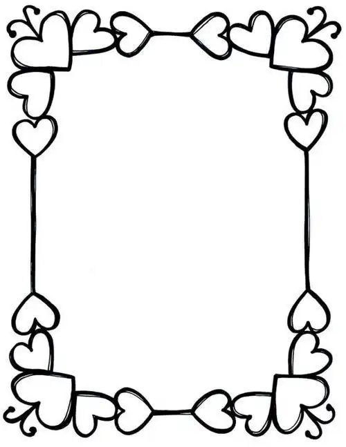 简单好看的手抄报花边边框图片3手抄报花边简笔画边框手绘图片大全