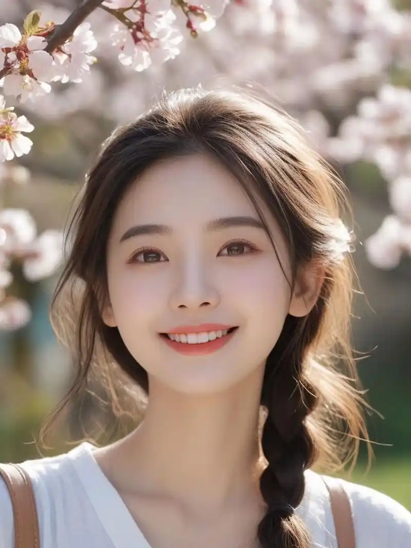 对你的微笑又美又甜哦!