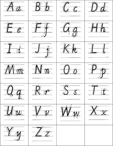 26个英文字母书写标准及描红书写字帖有笔顺也可仿写(完美打印版)