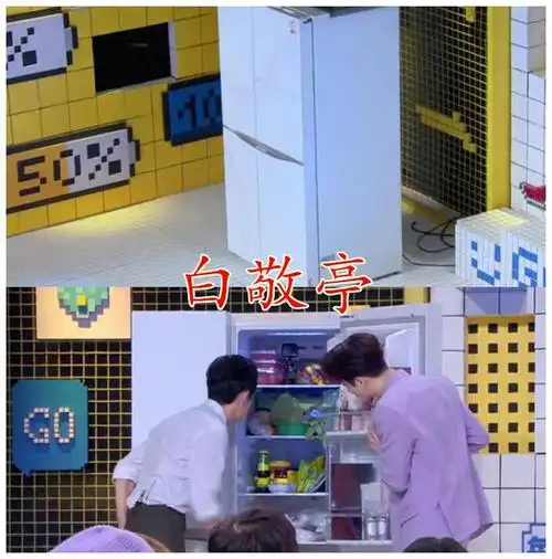 白敬亭的冰箱,欧阳娜娜的冰箱,郑爽的