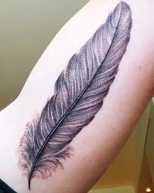 羽毛纹身图案