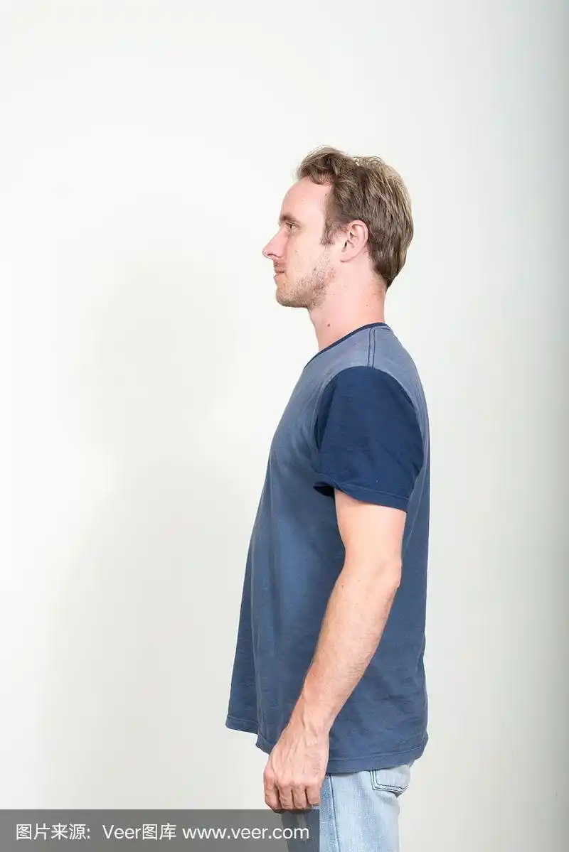 白种人的侧面图