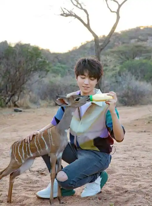 原创王俊凯把混搭风穿火了长袖外套配短裤帅气得让人忽略年龄