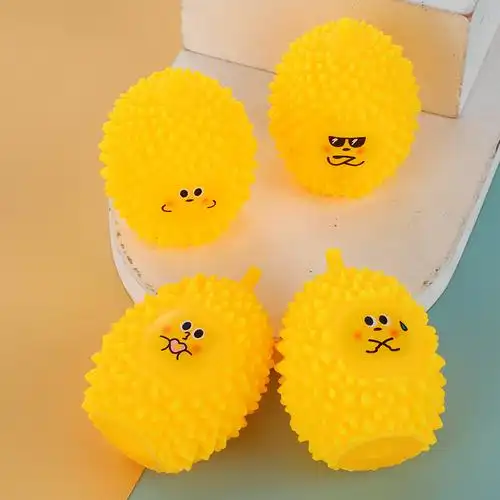 跨境减压软胶榴莲发泄解压捏捏乐儿童水果玩具手捏摔不烂减压玩具