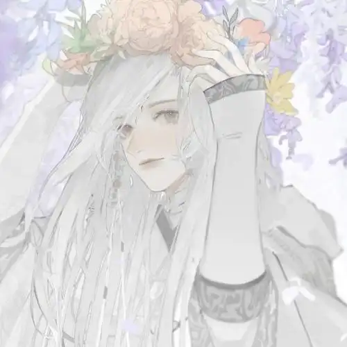 绝美白发古风男头|最是人间留不住,朱颜辞镜花辞树._腾讯新闻