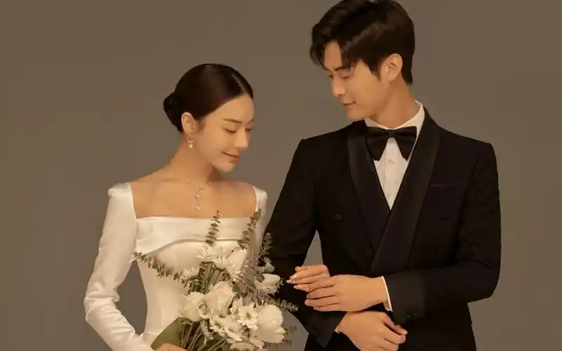 朋友圈爆赞的婚纱照78高定主白纱系列