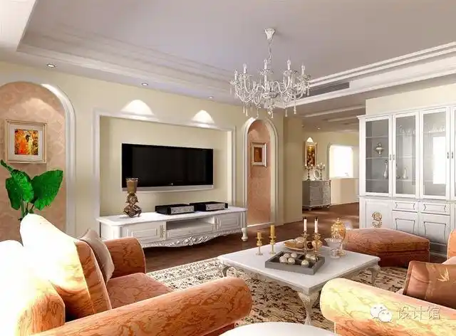 把石膏线装到电视背景墙上效果出乎意料