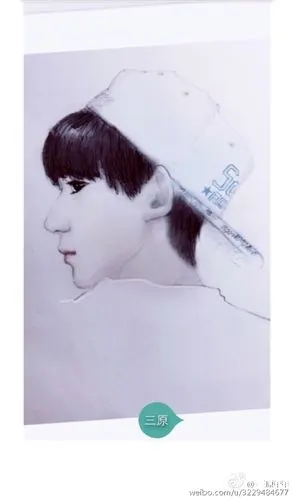 王源 绘画向—侧脸 cr:三原 20150623