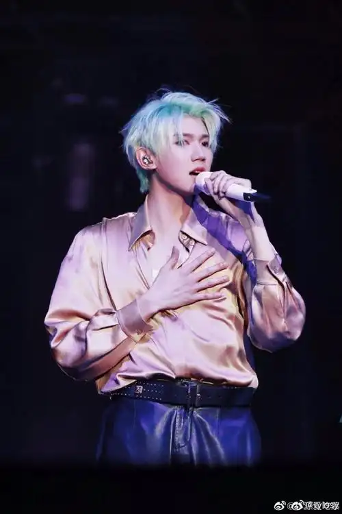 王源头发漂的都滋毛了