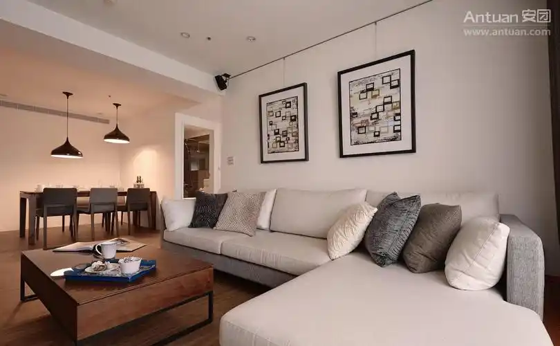 96平现代简约三居室装修案例_装修样板间案例_装修效果图_装修咨询