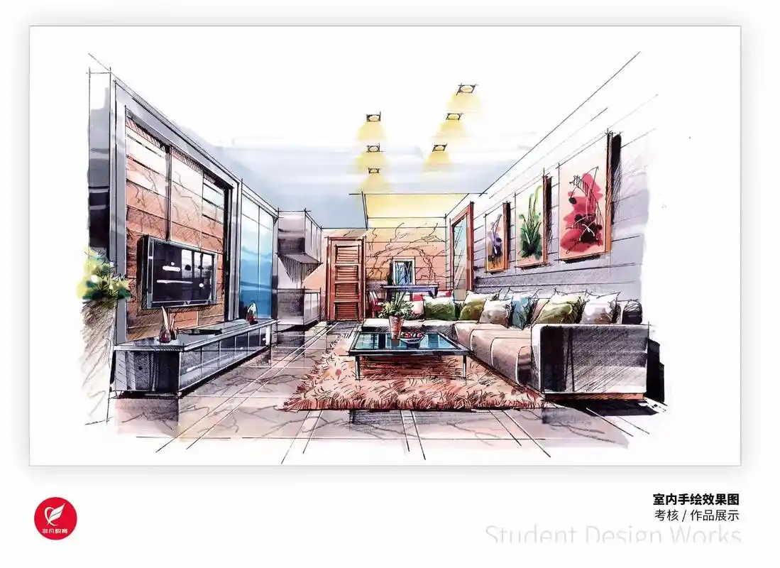 学室内设计从手绘效果图开始感兴趣的可以约哦