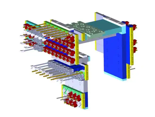 74气锤 碰撞,去除渣包:根据产品浇道分布情况,渣包去除采用气锤