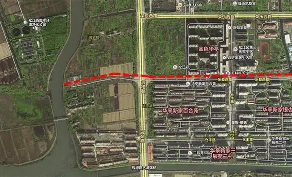 虚线处)根据区建管委"十三五"规划,松江将在明后两年首先完成辰塔路