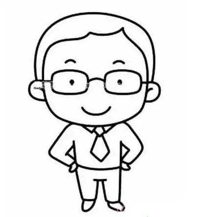 qq志乐园儿童简笔画之围裙妈妈 大头儿子和小头爸爸父亲节主题简笔画