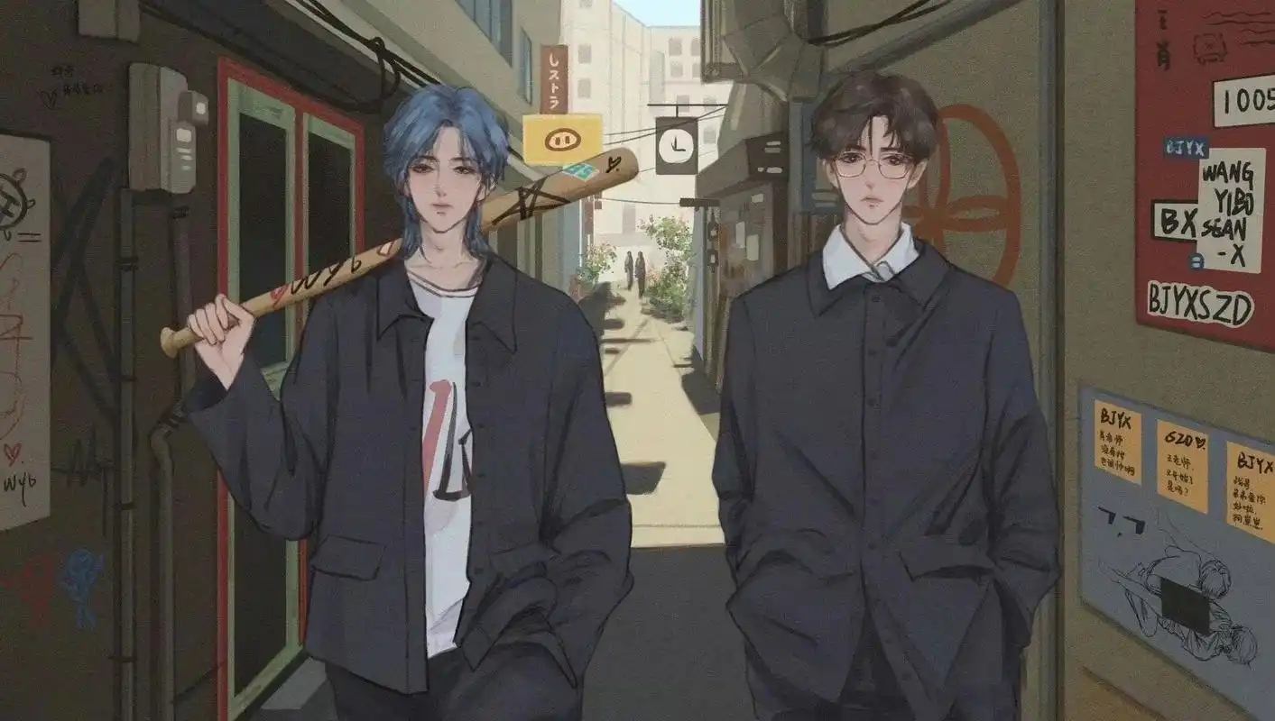 分享一波我的电脑壁纸啊.#博君一肖 #我的cp天下第一甜 # - 抖音