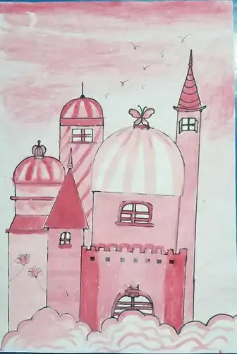 (怡昌学校) 小学美术作品 (梦幻城堡)