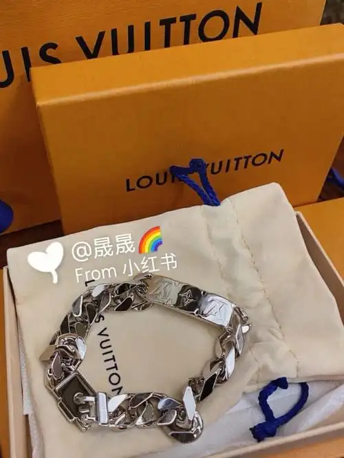 lv男士宽版手链古巴链