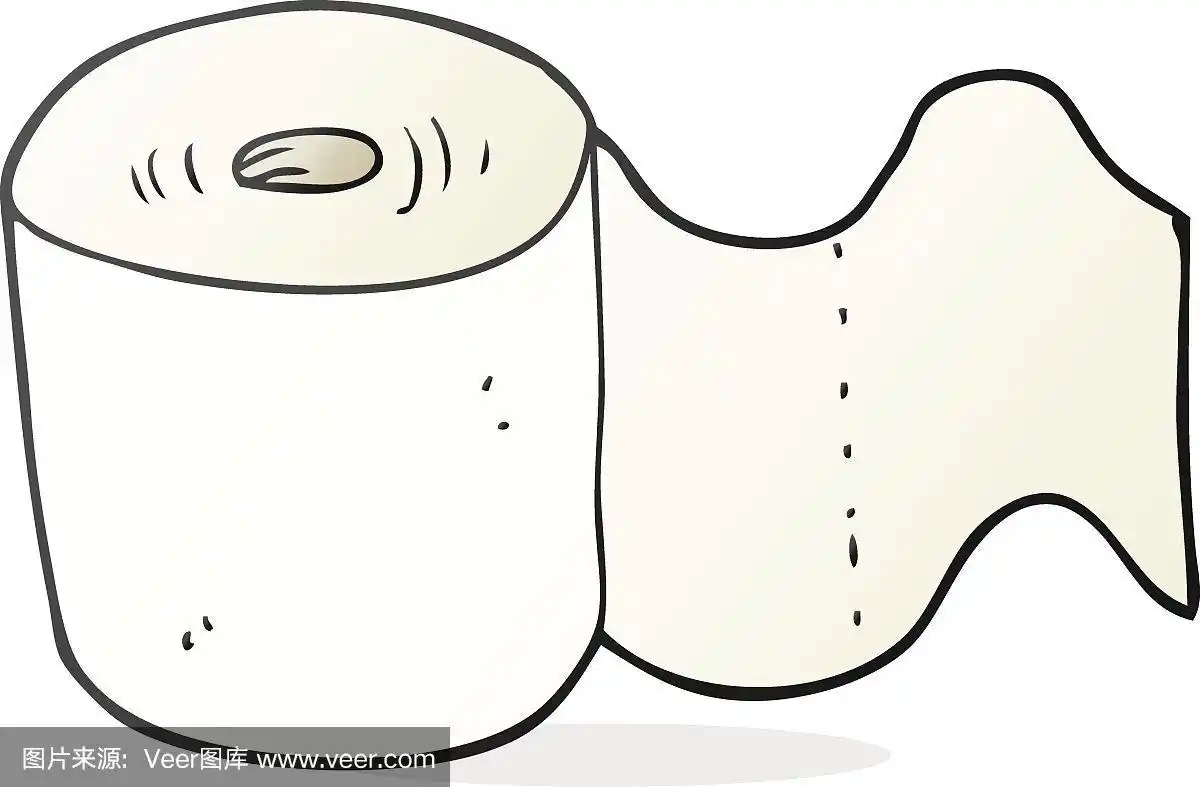 卡通,卫生纸,乱画,可爱的,绘画插图